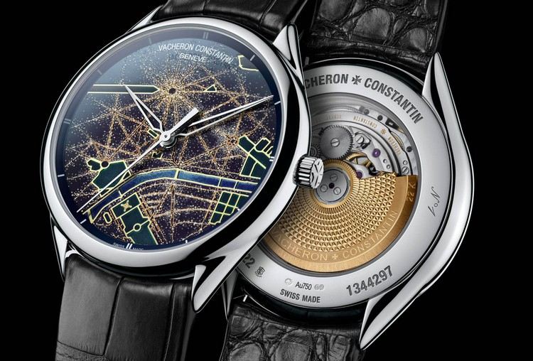 luksusmærke vacheron constantin métiers dArt villaer lumières paris farvet urskive