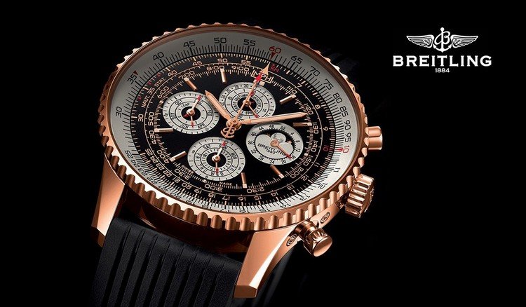 Ædelt ur fra Breitling -mærket siden 1884 med mange funktioner og et detaljeret design