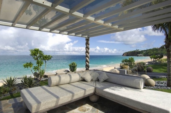 luksusvilla i det caribiske loungeområde