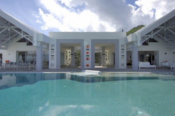 luksus sommerhus i den caribiske overdækkede terrasse