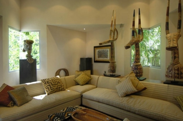 luksus sommerhus i den caribiske komfortable sofa