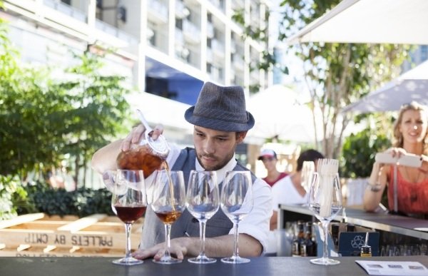 møbler lavet af euro paller urban cafe vinfestival