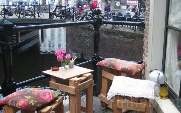 Møbler euro paller udendørs stole bageri amsterdam
