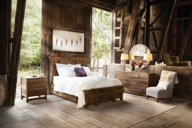 Mexicansk-Møbler-Soveværelse-Kommode-Seng-Massivt træ