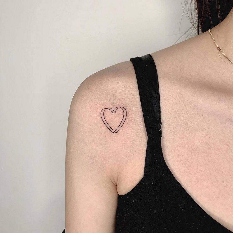 Minimalistiske tatoveringer til kvinder hjerte tatovering design betydning