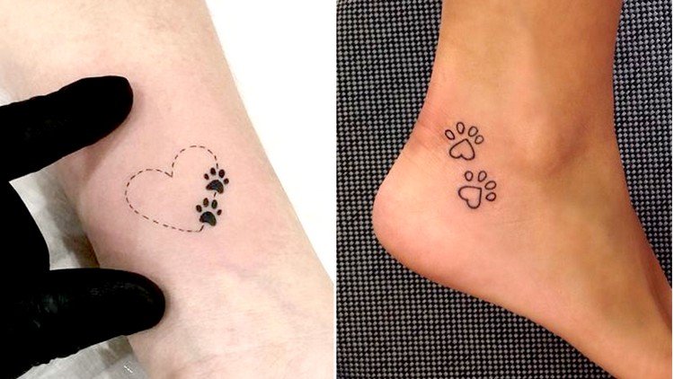 Minimalistiske tatoveringer til kvinder hund tatovering design billeder