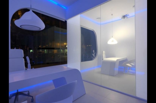minimalistisk moderne arkitektur - interessant indretningskontorbygning