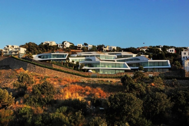 moderne arkitektur fem villaer designer fabriksprojekt