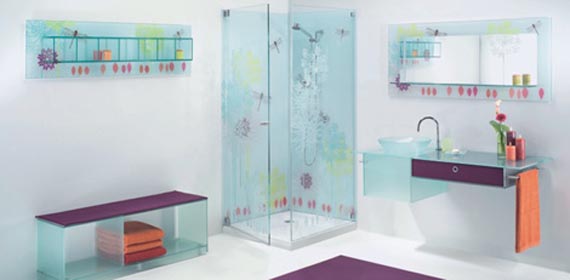 badeværelsesmøbler designglas
