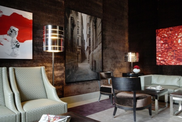 Fumoir designer indretning ideer Tomasso nummer lounge område