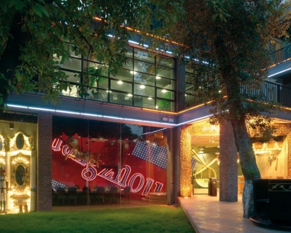 Ogilvy Mather Guangzhou kontorbygning glasfacade