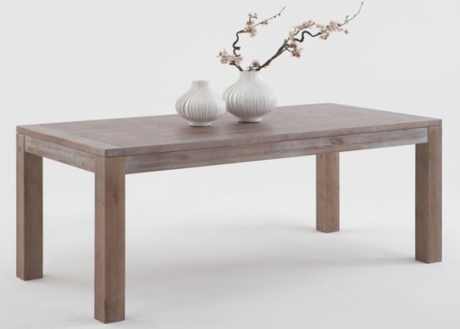 massivt træmøbler moderne spisebord fyrretræ rektangulært