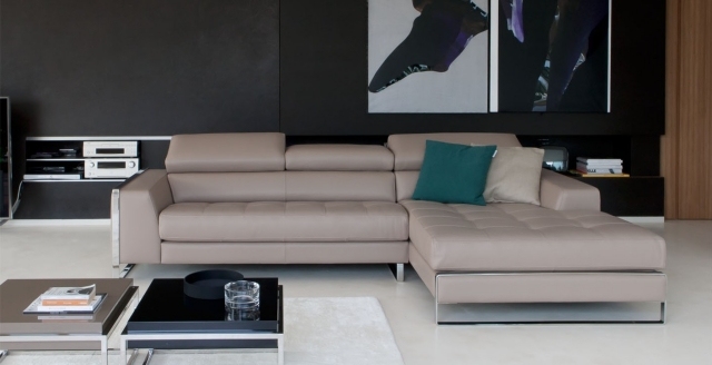 raymond sofa moderne polstrede møbler alpa salotti beige hjørnesofa