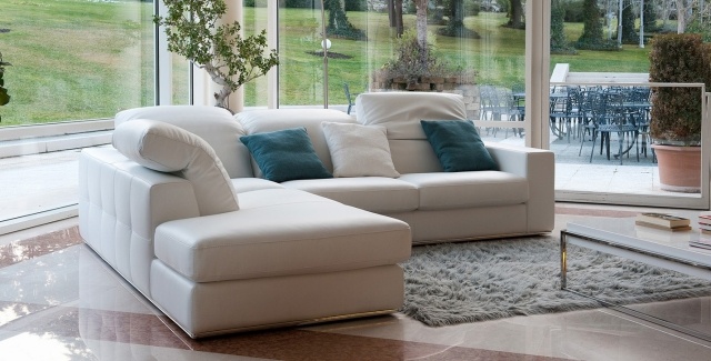 polstret sofa alpa salotti hvid hjørnesofapude AYRTON