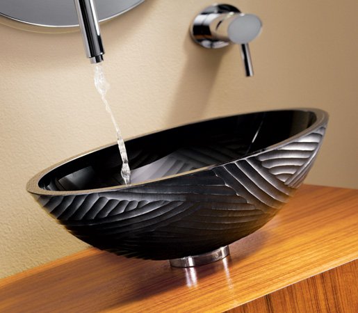 sort håndvask glas vaskeskab træ vitraform