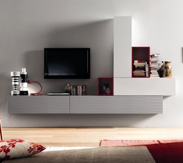 minimalistisk-væg-enhed-vægmonteret-håndfri-kabinet-fronter