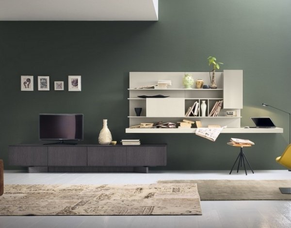 design-væg enhed-stue-hjemmekontor-bred-hylde-som-skrivebord-bagplade-med-rum