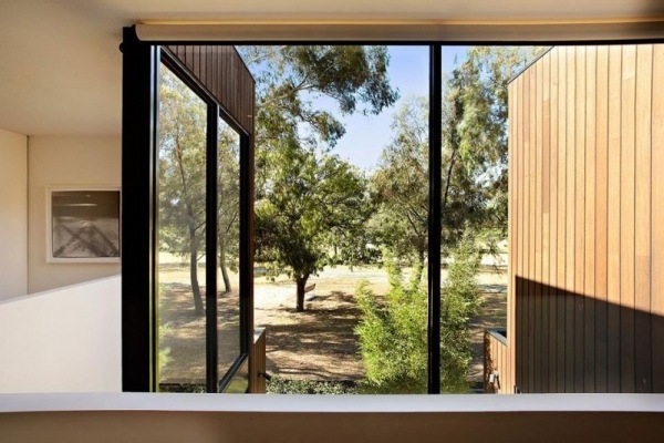 Designerhus-med udsigt til park-træ facadebeklædning
