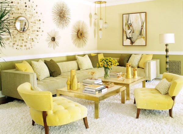 Μια ευχάριστη ηλιόλουστη κιτρινωπή απόχρωση θα προσθέσει μια πινελιά χρώματος και ζωντανά χρώματα σε κάθε δωμάτιο.