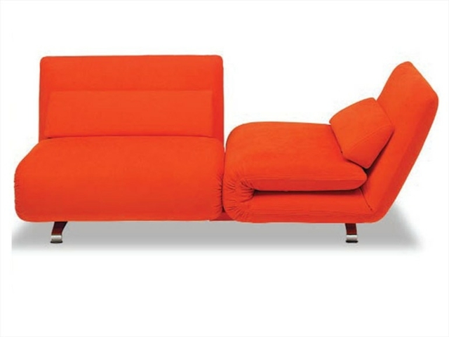 Sofa design idé orange justerbare ryglæn