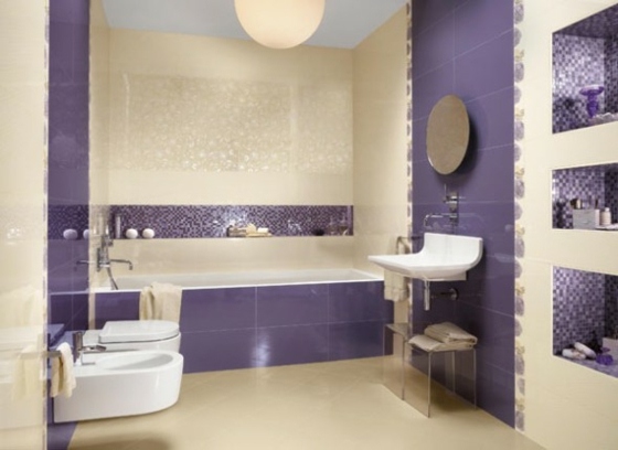 kunstnerisk designet-badeværelse-kantet-mosaik-fliser