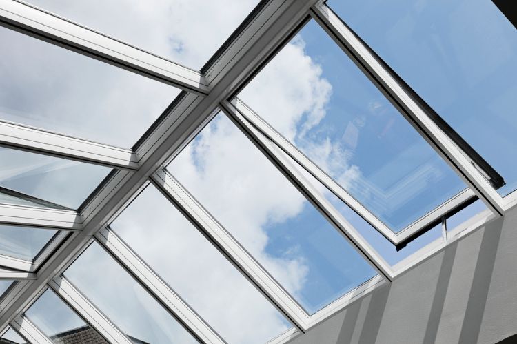 naturlig belysning værelse design træk vindue glas lys integrere arbejdsplads lejlighed hus bygning ovenlysvindue modulær