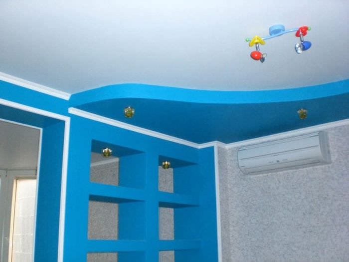 Stretch strop s volumetrickými detaily do dětského pokoje