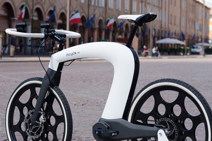E-cykel-ekstraordinært design-elektrisk-motor-indbygget i baghjulet