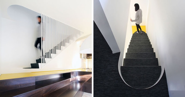 ny trappe redesign villa metal hvid