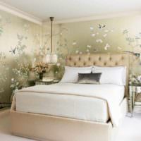 vaihtoehto kirkas seinäkoristeiden koristelu makuuhuoneen valokuvassa
