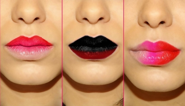 tre variationer-af-ombre-læbe-effekt