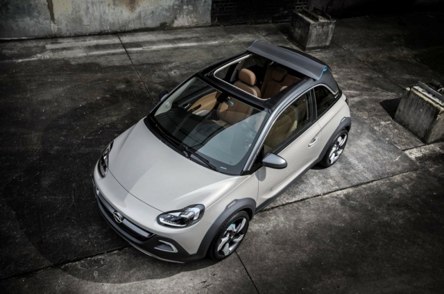 Opel Adam tag aftageligt hvidt design lille