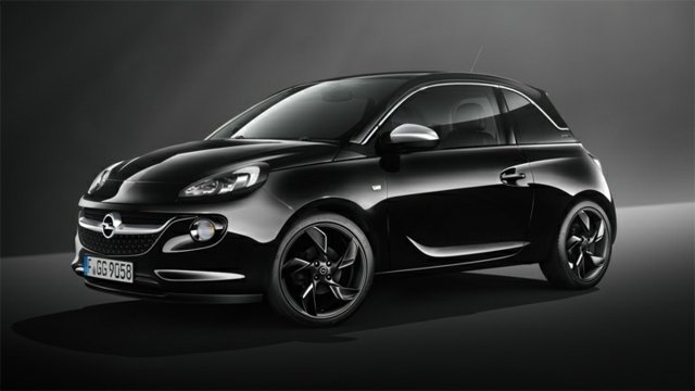Opel sort udgave Adam fælge sporty og elegant