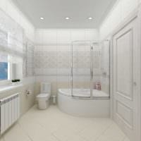 ideen om den usædvanlige stil på et badeværelse i et billede i klassisk stil