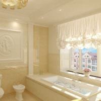 идеята за красив дизайн на баня в картина в класически стил