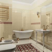 idé om et usædvanligt badeværelsesdesign i et foto i klassisk stil