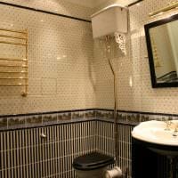 идеята за красив интериор на баня в снимка в класически стил