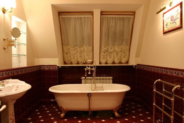 опция за баня в светъл стил в класически стил