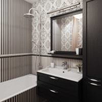 mulighed for en usædvanlig stil på et badeværelse i et billede i klassisk stil