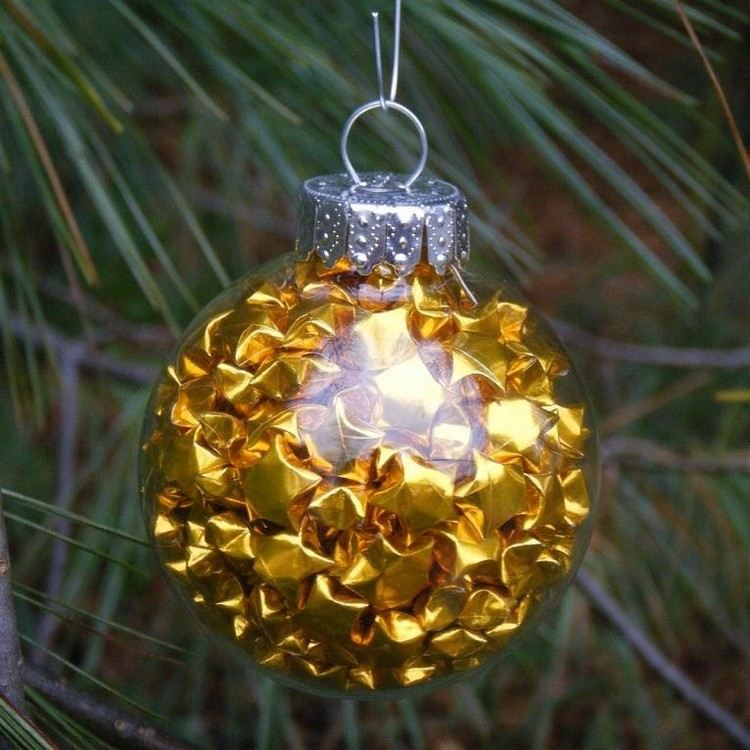 origami-stjerne-fold-heldig-stjerne-guld-juletræ-bold