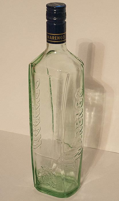 Καθαρό γυάλινο μπουκάλι για διακόσμηση