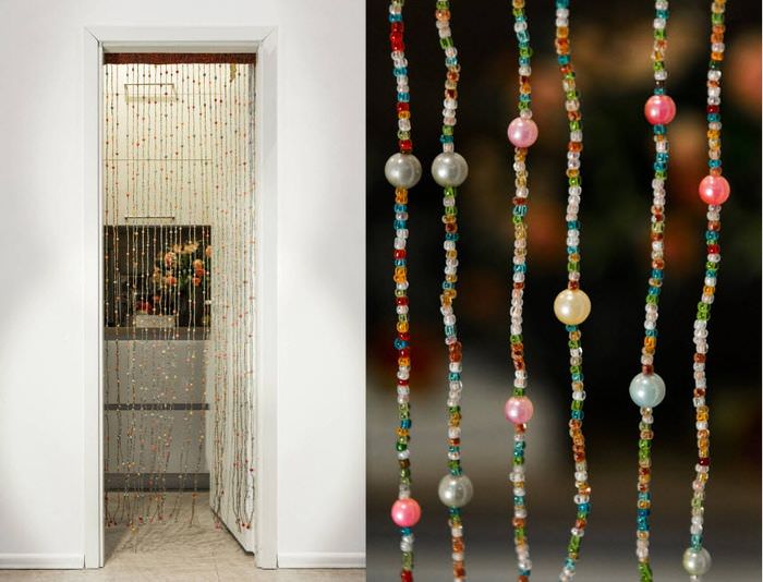 Dekorerar en dörröppning med hemlagade pärlgardiner