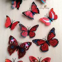 όμορφες πεταλούδες στο σχεδιασμό της εικόνας του διαδρόμου