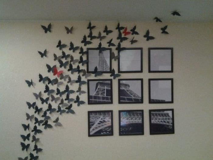ασυνήθιστες πεταλούδες στο ντεκόρ του βρεφονηπιακού σταθμού