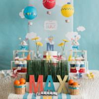 Zdobenie sladkého stola k narodeninám dieťaťa