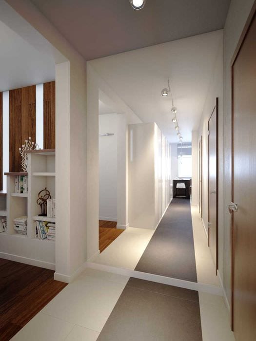 ideen om et vakkert kjøkkendesign for en 3-roms leilighet