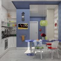 opțiunea unui interior luminos de bucătărie fotografie de 8 mp