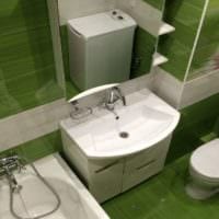 fürdőszoba tervezés zöld erdő