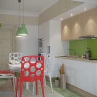 Küche in einem Studio-Apartment-Ideen