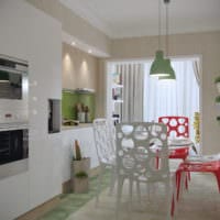Küche im Studio-Apartment-Design